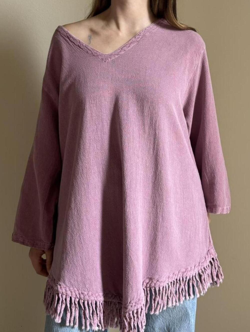 90s presshrunk cotton top in lilac xl